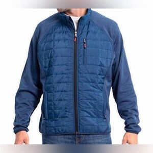 Orvis Full Zip Mixed Media Quilted Jacket (Size: X-Large)
